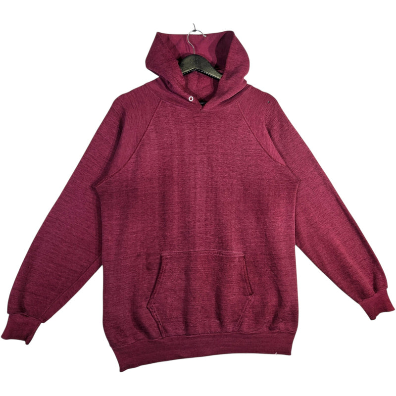 Vintage Blank Burgundy Hoodie