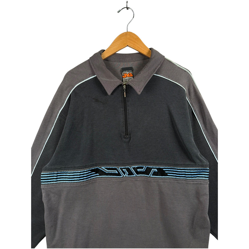 Vintage JNCO 1/4 Zip Long Sleeve Polo Shirt