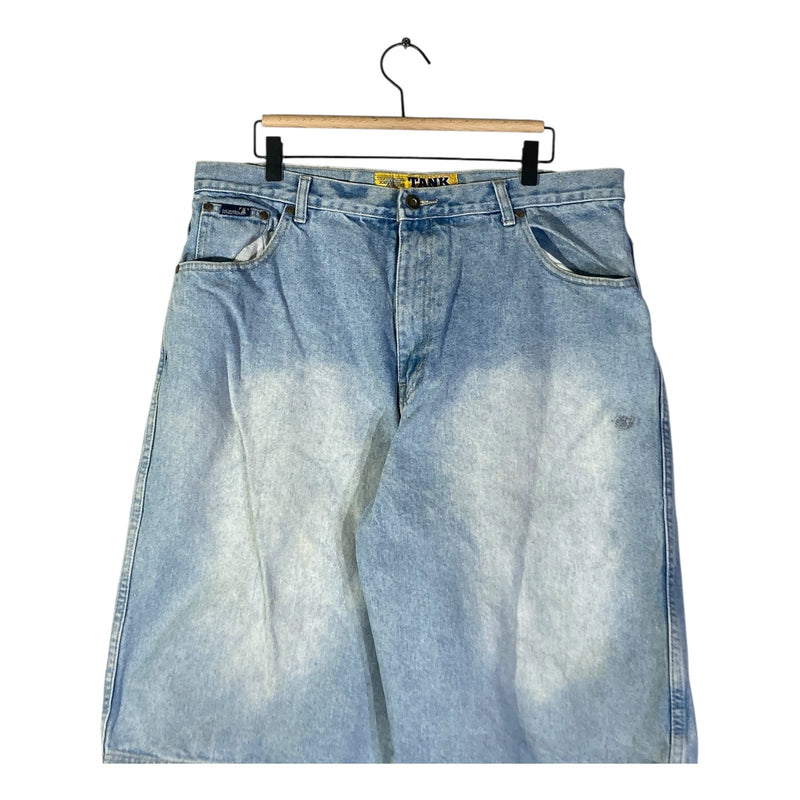 Vintage Tank Jeans Utility Denim Shorts 32x12