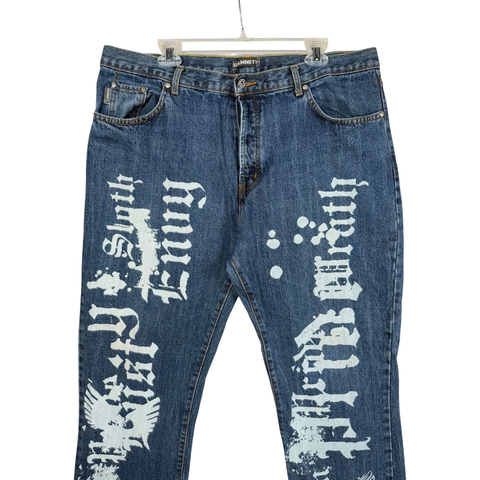 Vintage Hamnett Graphic Baggy Jeans 38