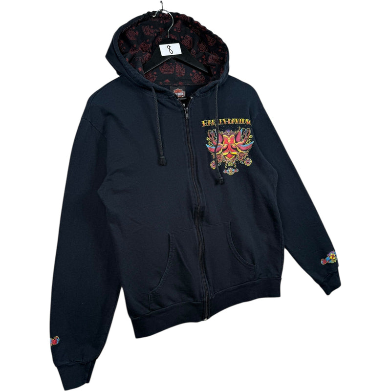 Vintage Harley Davidson Black Diamond Full Zip Hoodie