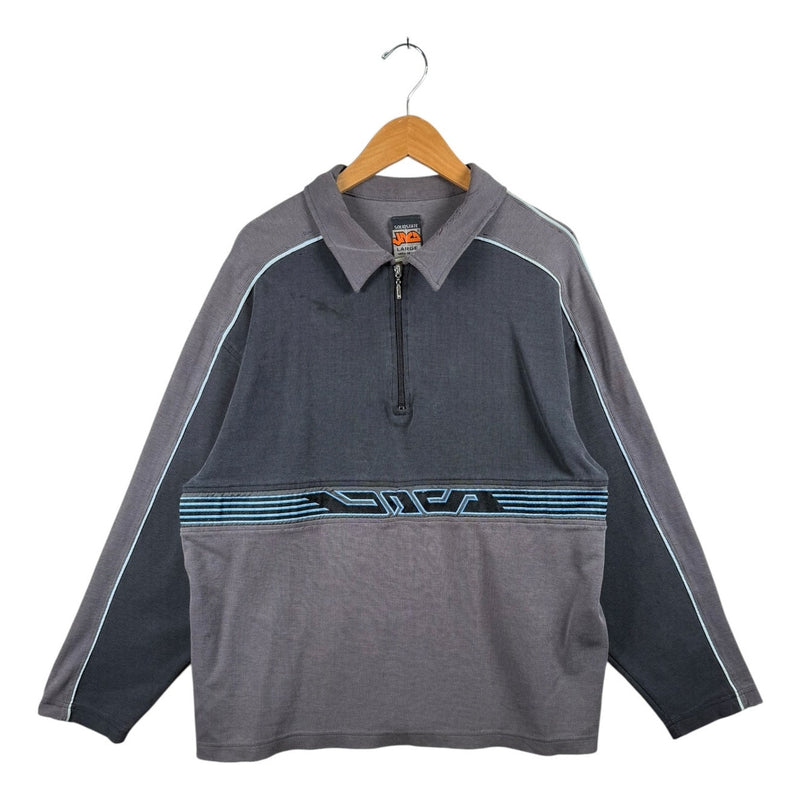 Vintage JNCO 1/4 Zip Long Sleeve Polo Shirt