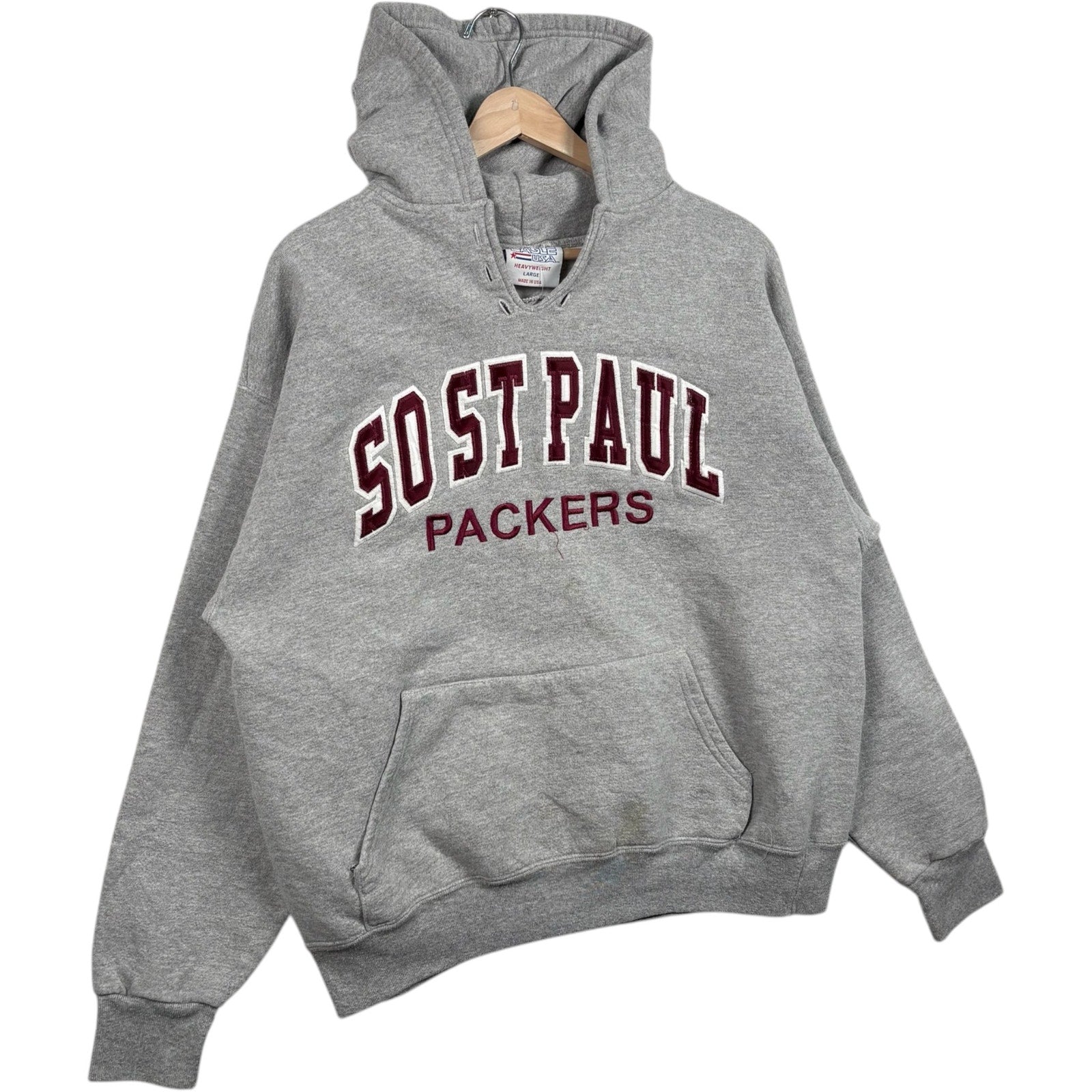 Vintage South St. Paul HS Packers Arch Spellout Hoodie