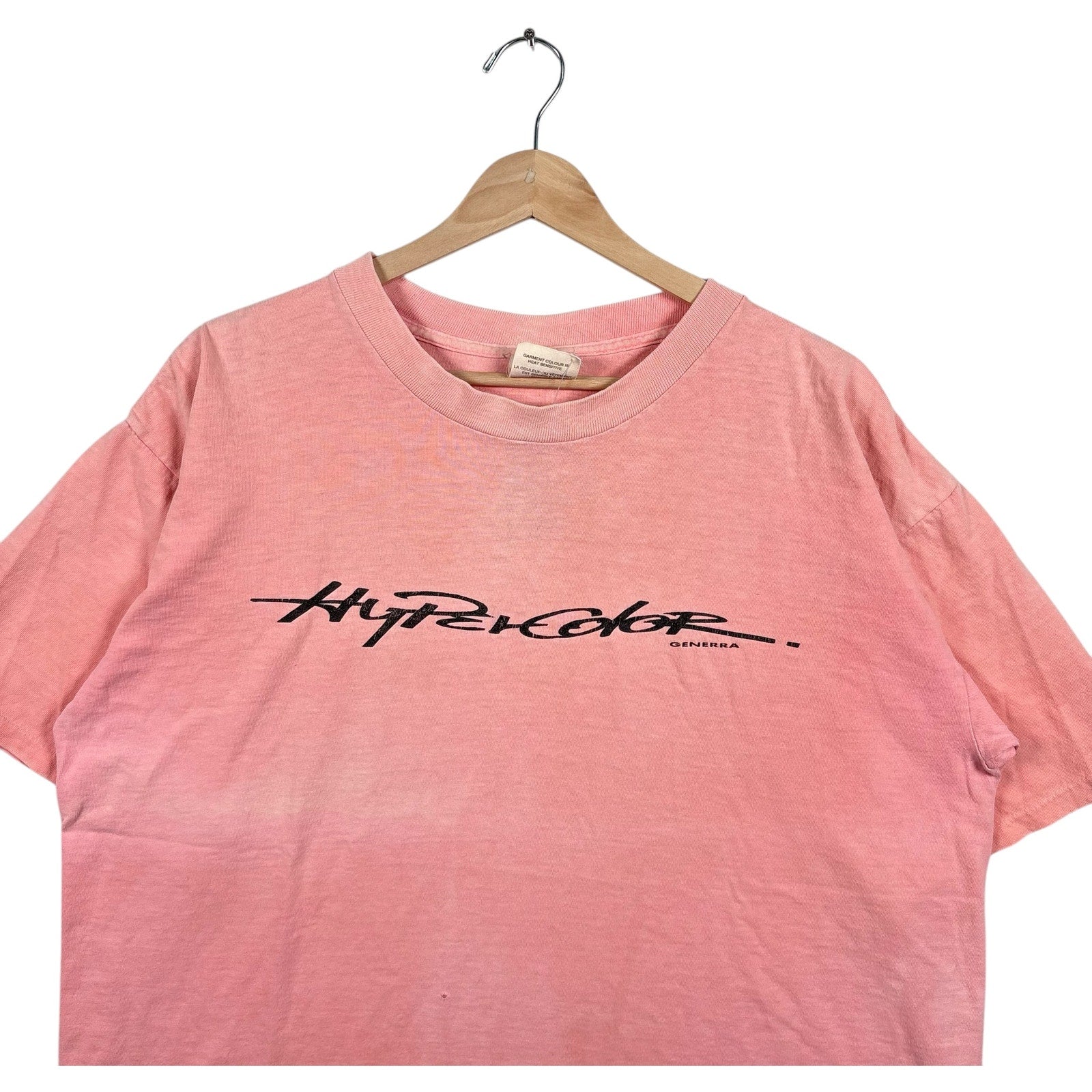 Vintage Hypercolor Genera Chest Spellout Tee