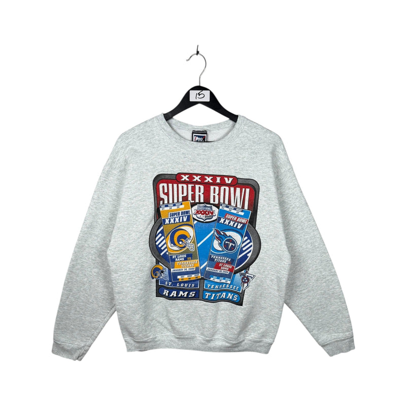 Vintage Super Bowl XXXIV St. Louis Rams vs Tennessee Titans NFL Crewneck