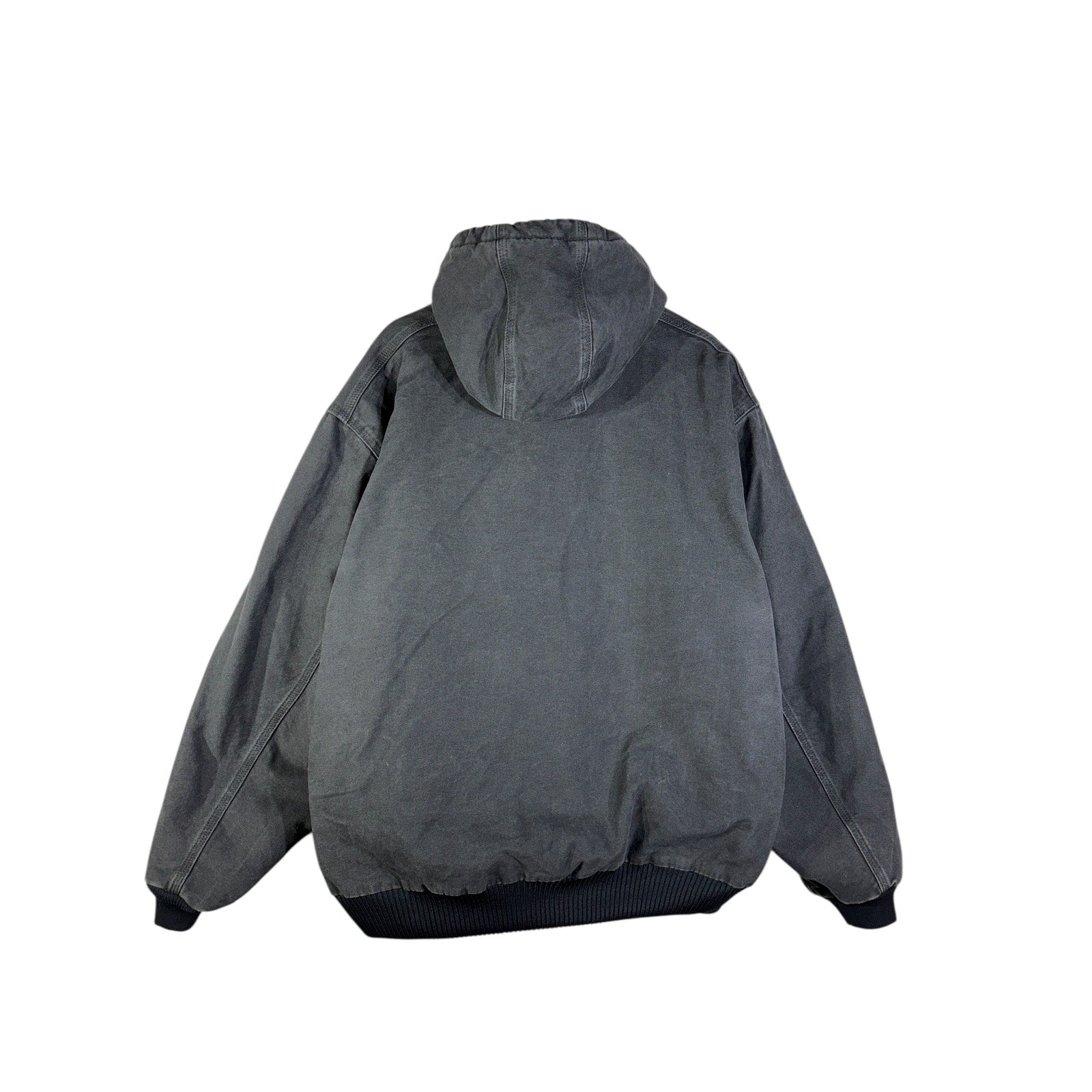 Vintage Carhartt Canvas Hooded Full Zip Workwear Jacket