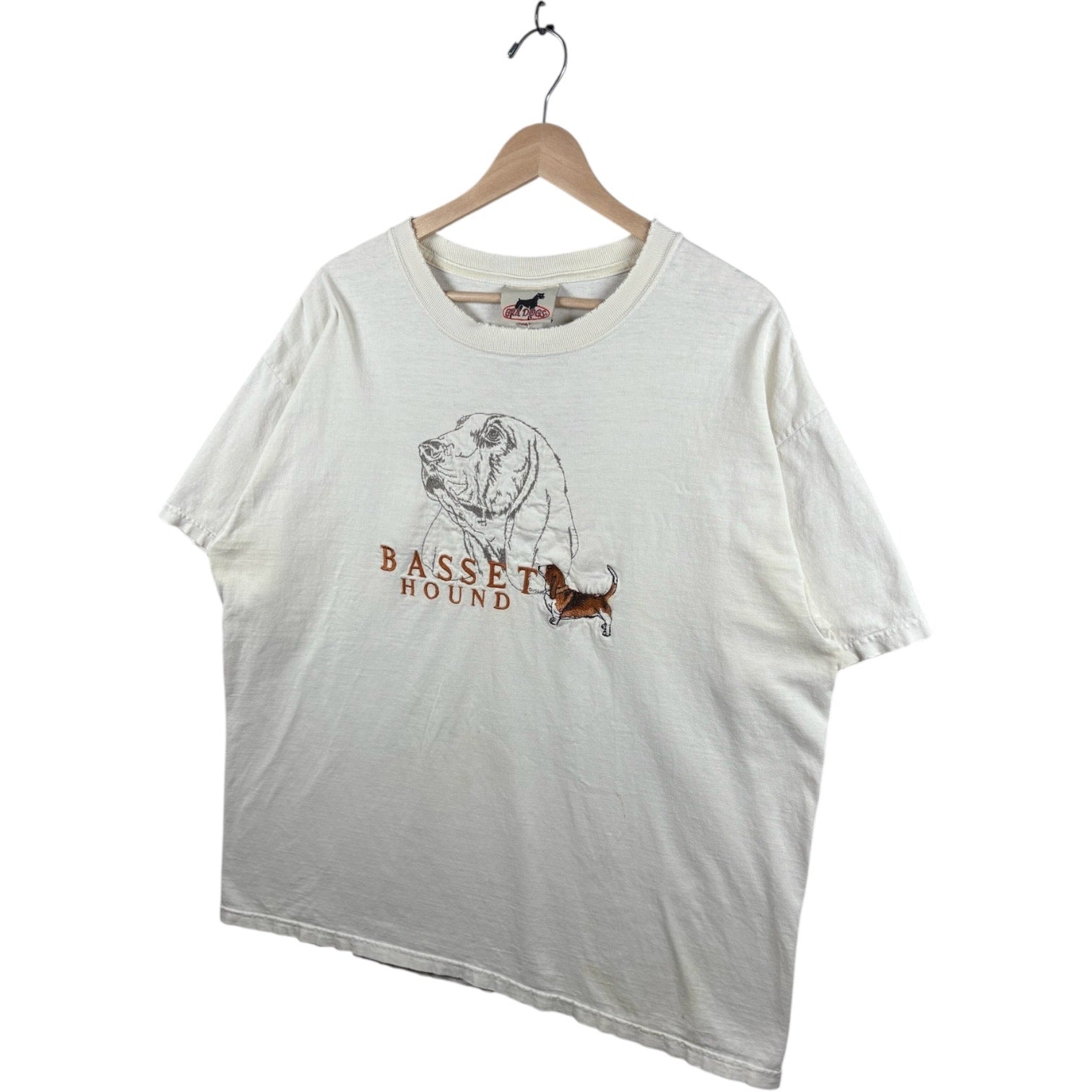 Vintage Basset Hound Dog Graphic T-Shirt