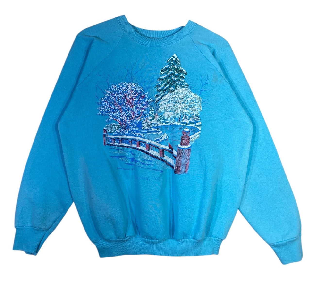 Vintage Winter Picture Escalante, Utah Crewneck