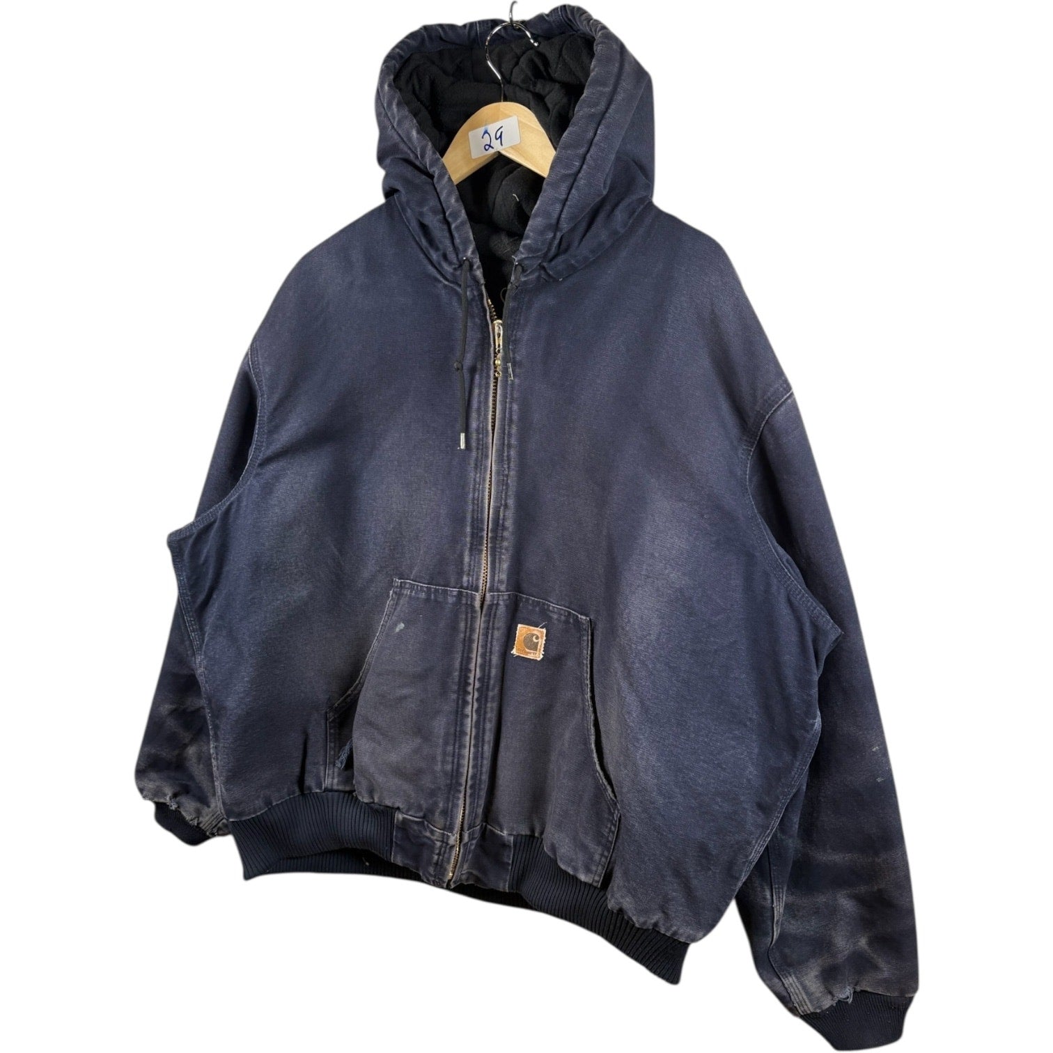 Vintage Carhartt Distressed Full Zip Hooded Workwear