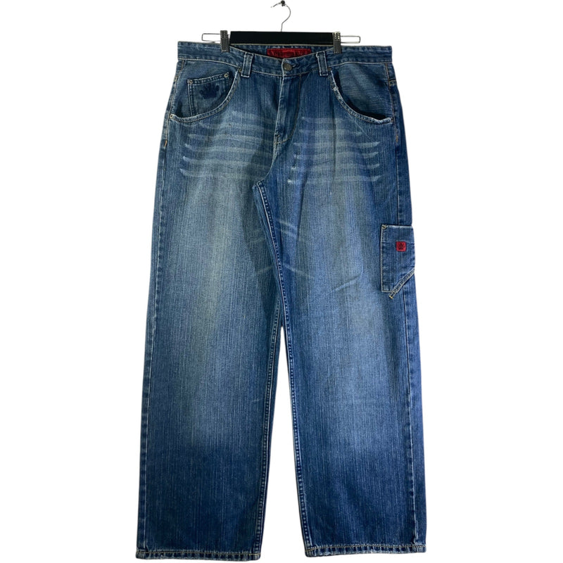 Vintage JNCO Straight Leg Cargo Denim Jeans 38x30