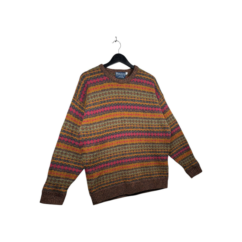 Vintage Burberry Geometric Sweater