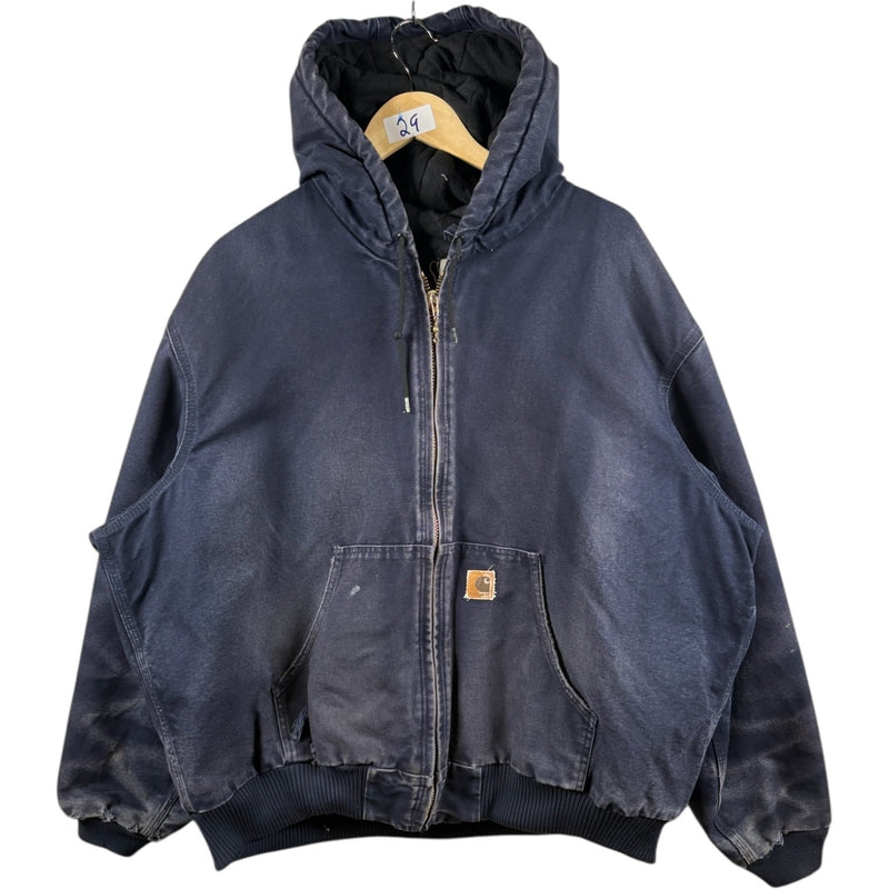 Vintage Carhartt Distressed Full Zip Hooded Workwear