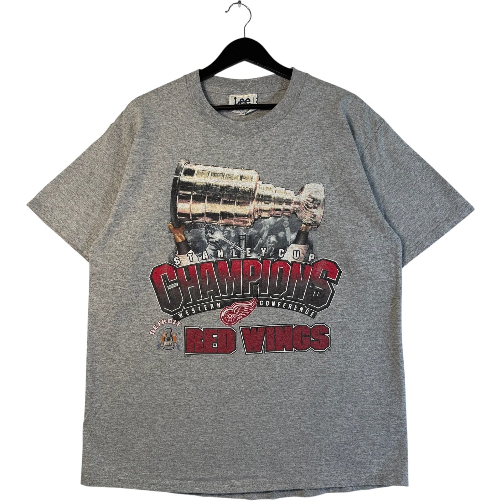 Vintage 1997 Detroit Red Wings Stanley Cup Champions Tee