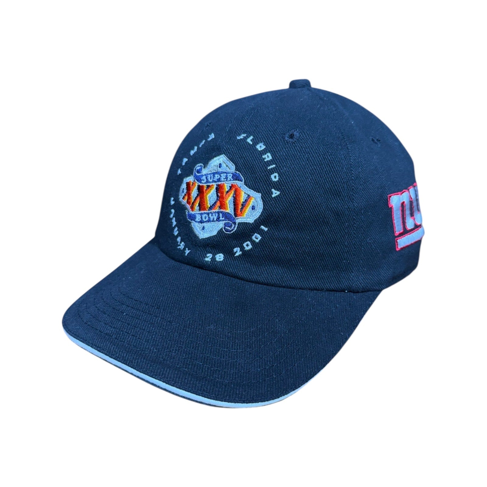 Vintage Super Bowl XXXV 2001 Tampa Florida NFL Strapback Hat