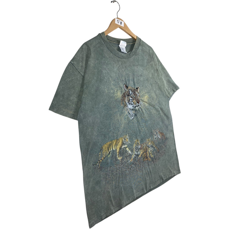 Vintage Tiger Tie Dye Art Print T-Shirt