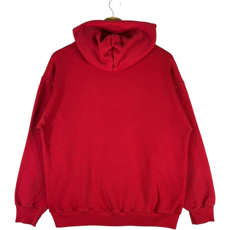 Vintage Boston University Embroidered Spellout Hoodie