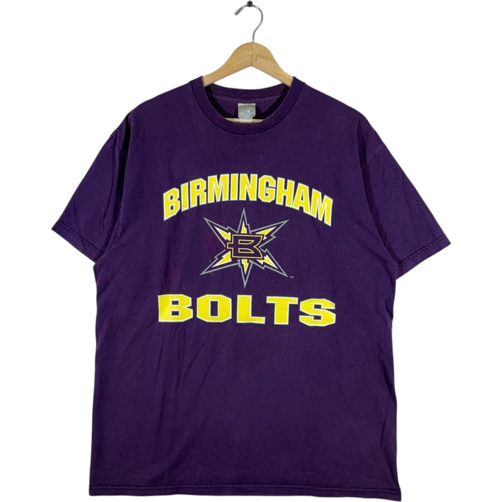 Vintage Birmingham Bolts Spellout XFL Tee