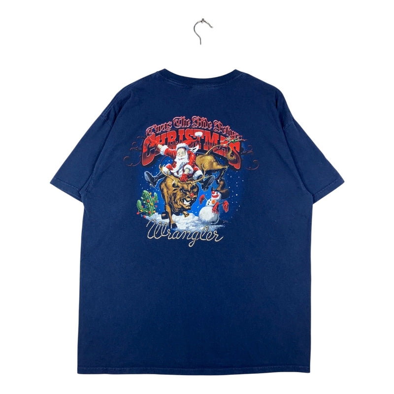 Vintage Wrangler Christmas Graphic Print T-Shirt