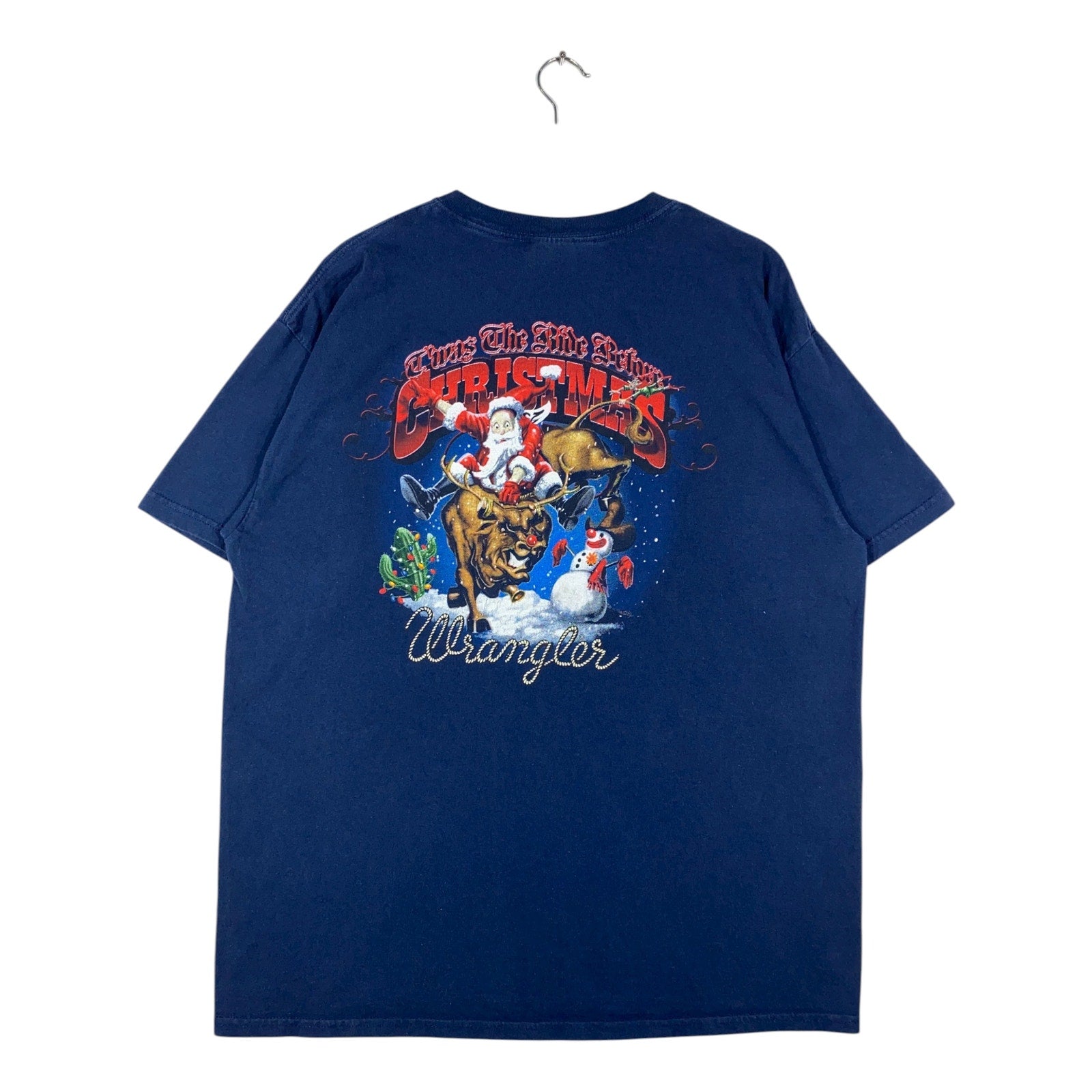 Vintage Wrangler Christmas Graphic Print T-Shirt