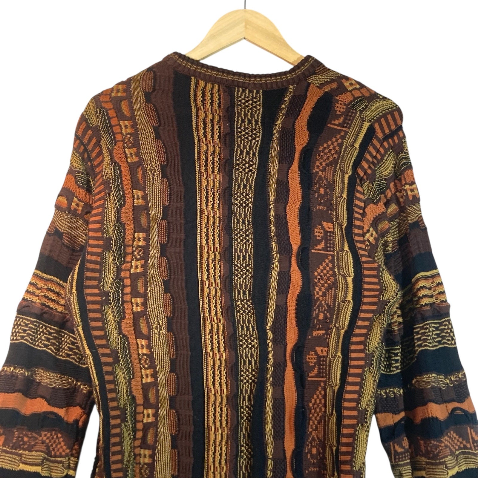 Vintage Coogi 3D Abstract Knit Sweater
