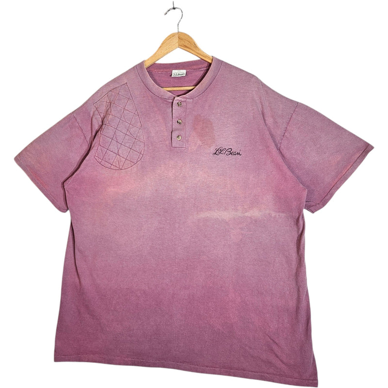 Vintage L.L. Bean Logo Spellout Henley Tee