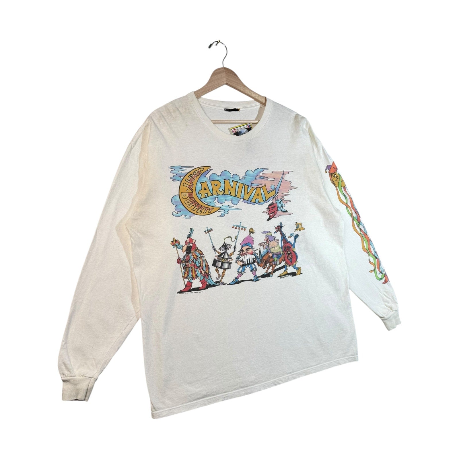 Vintage Dancing Buffalo Carnival Long Sleeve T-Shirt