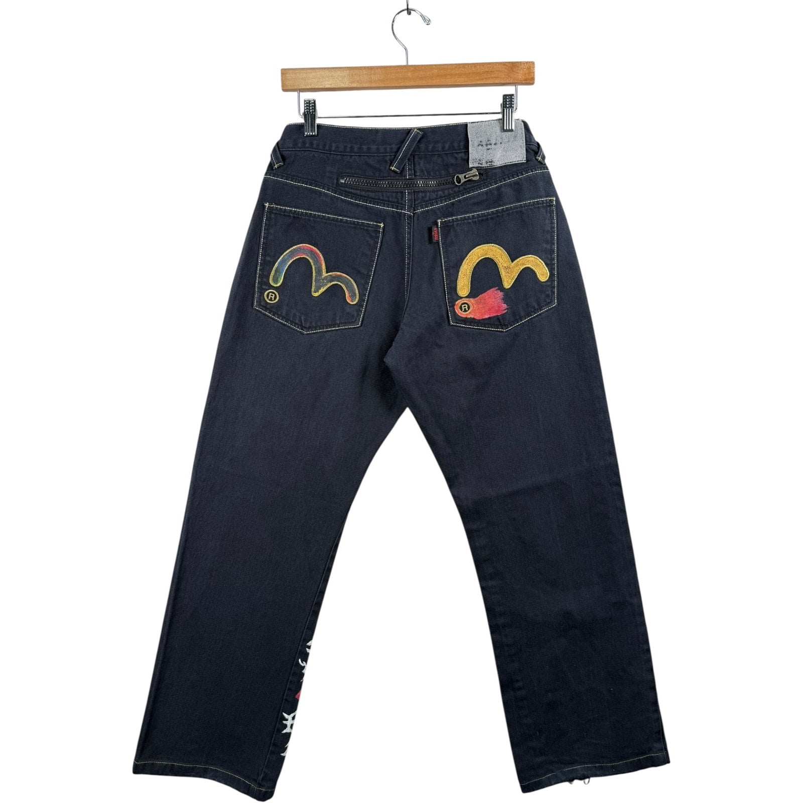 Vintage Evisu Embroidered Graffiti Denim Jeans 31