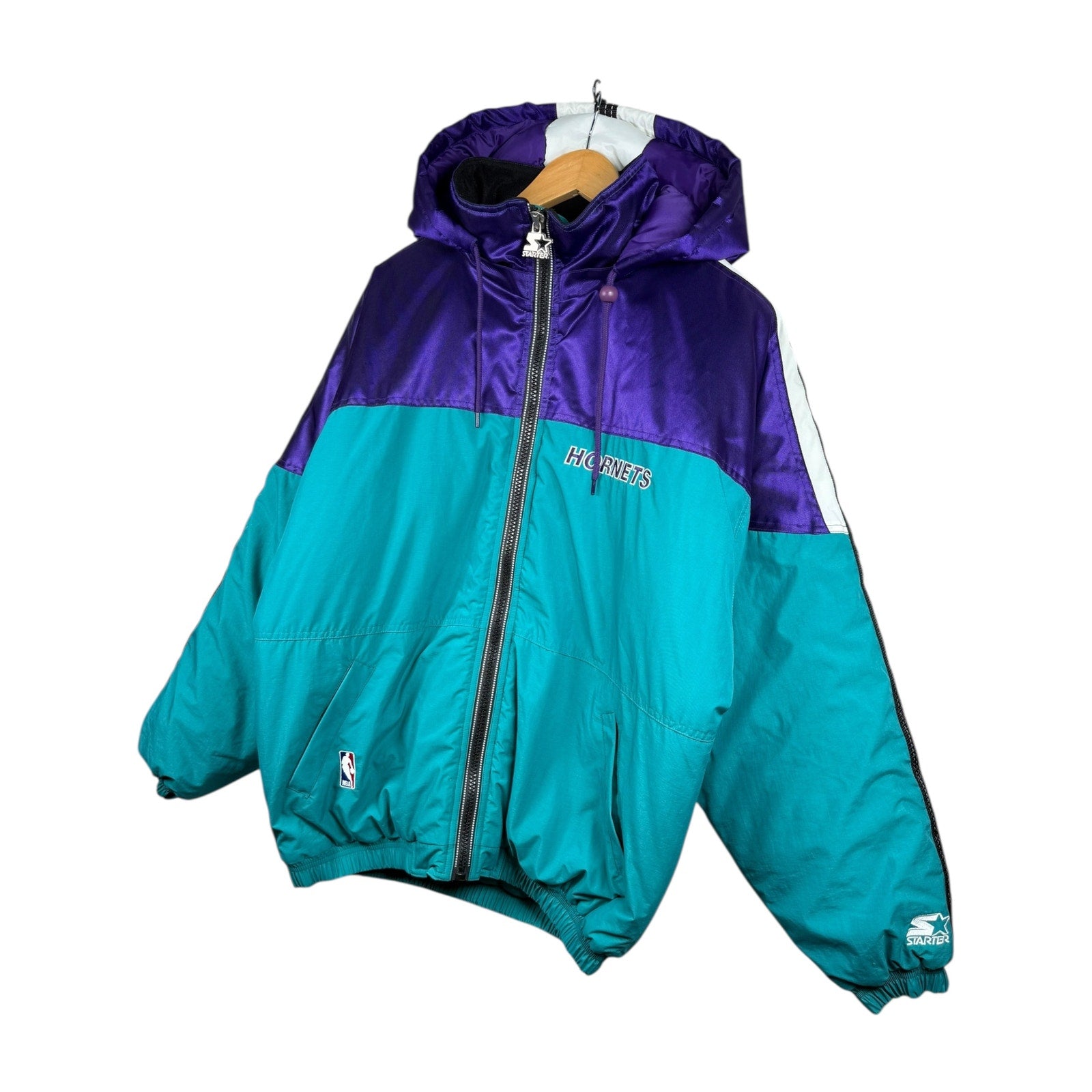 Vintage Starter Charlotte Hornets NBA Hooded Windbreaker