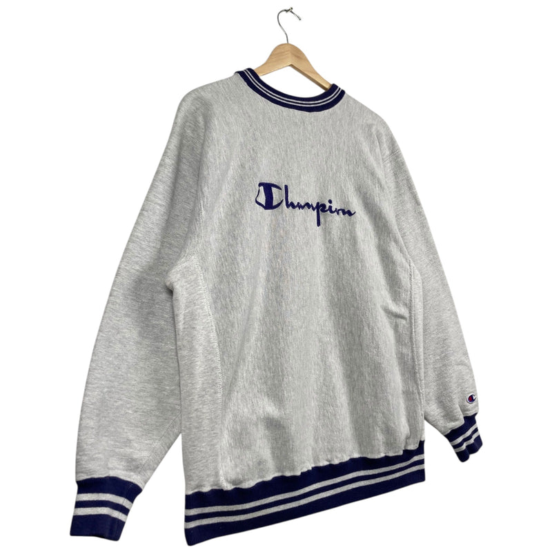Vintage Champion Reverse Weave Logo Fleece Crewneck