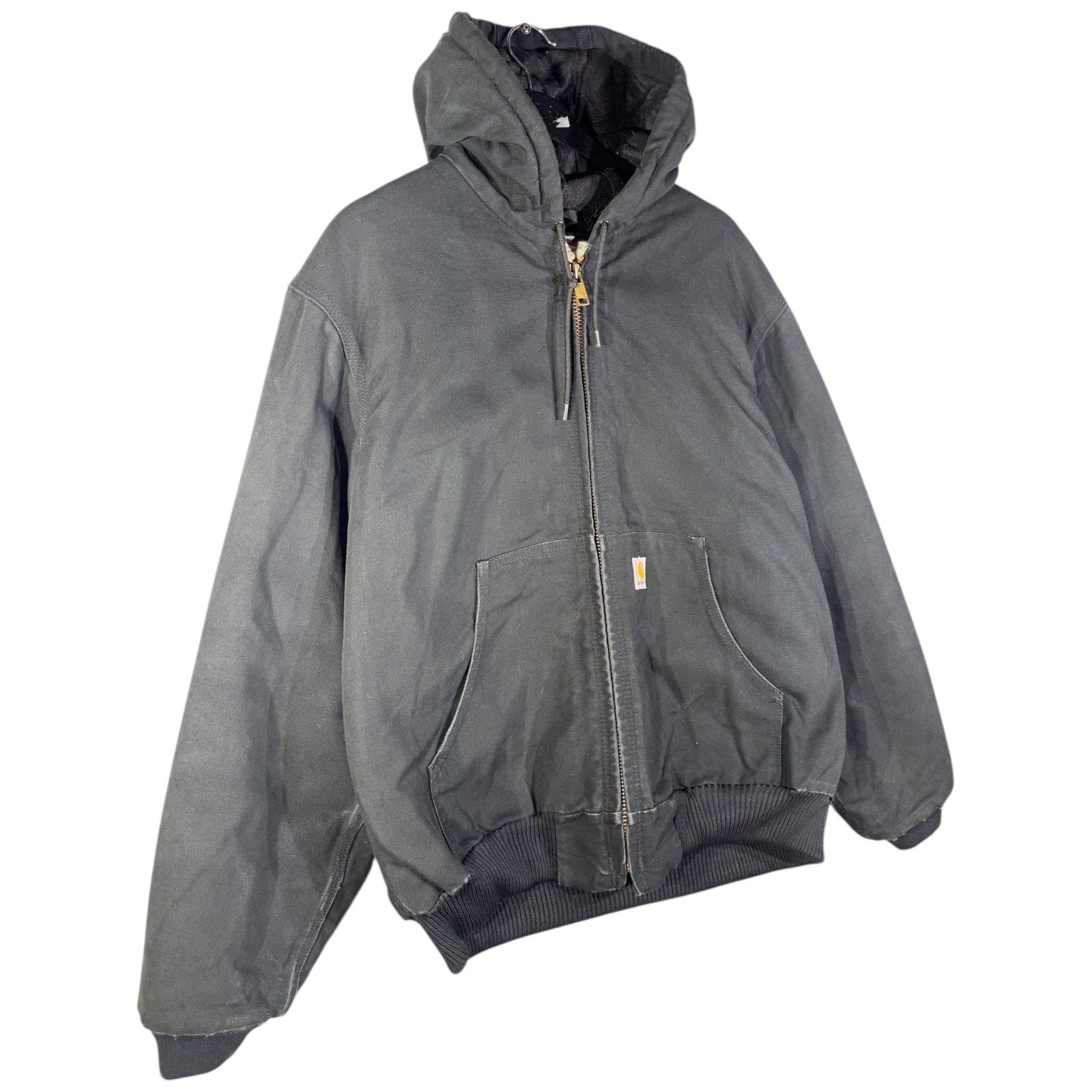 Vintage Carhartt Canvas Hooded Full Zip Workwear Jacket