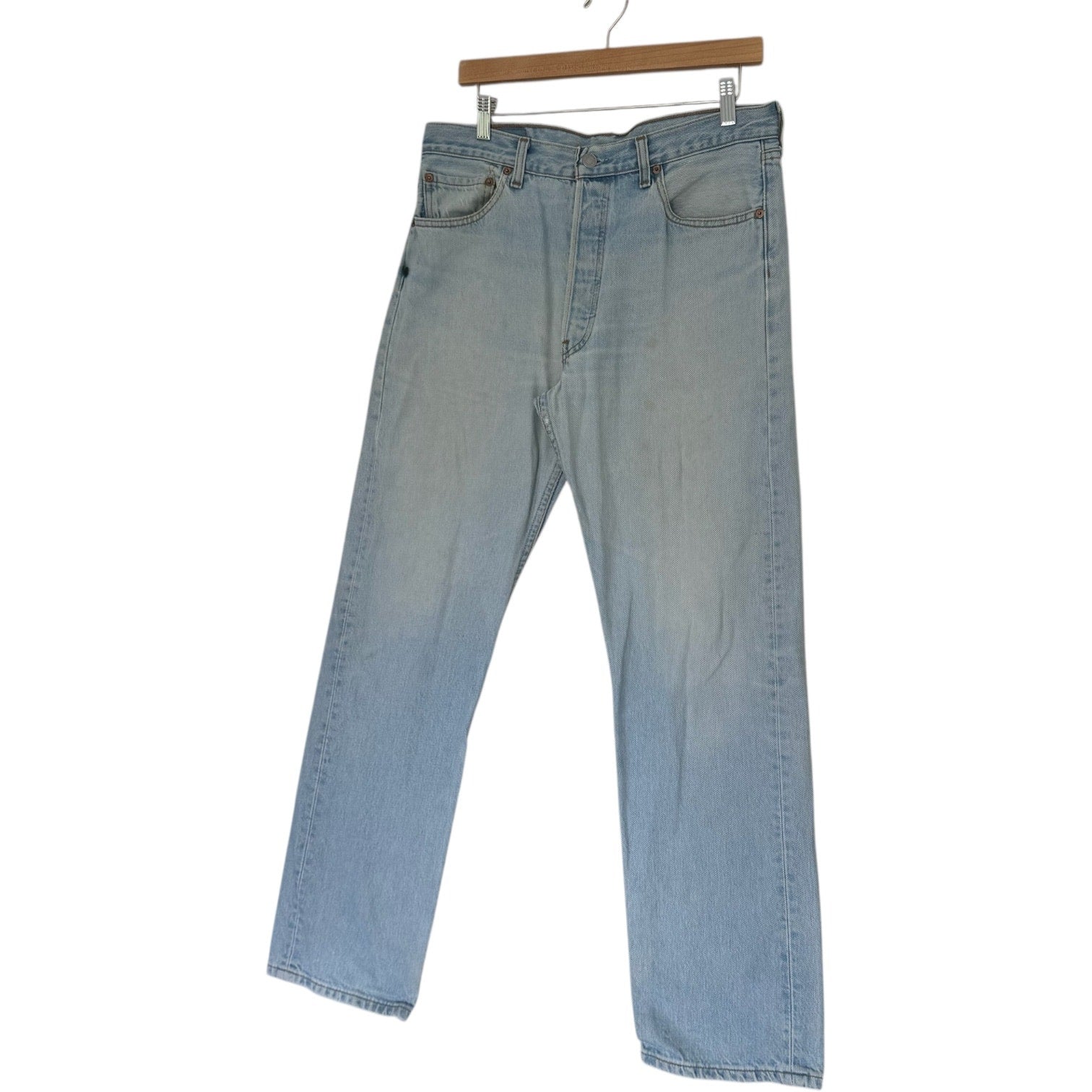 Vintage Levi's 501 Light Wash Straight Leg Jeans 34x30