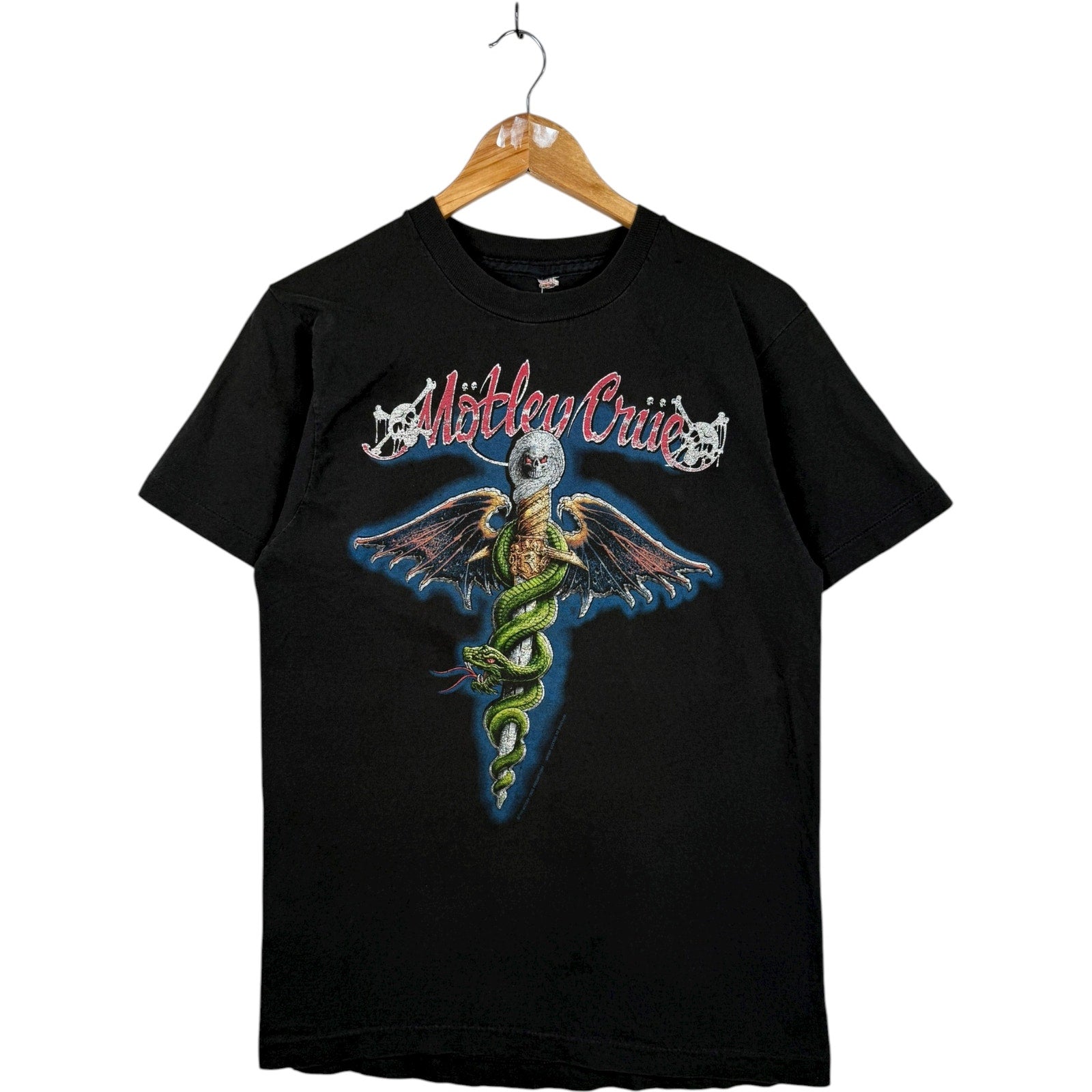 Vintage Motley Crue Dr Feelgood Album Graphic T-Shirt