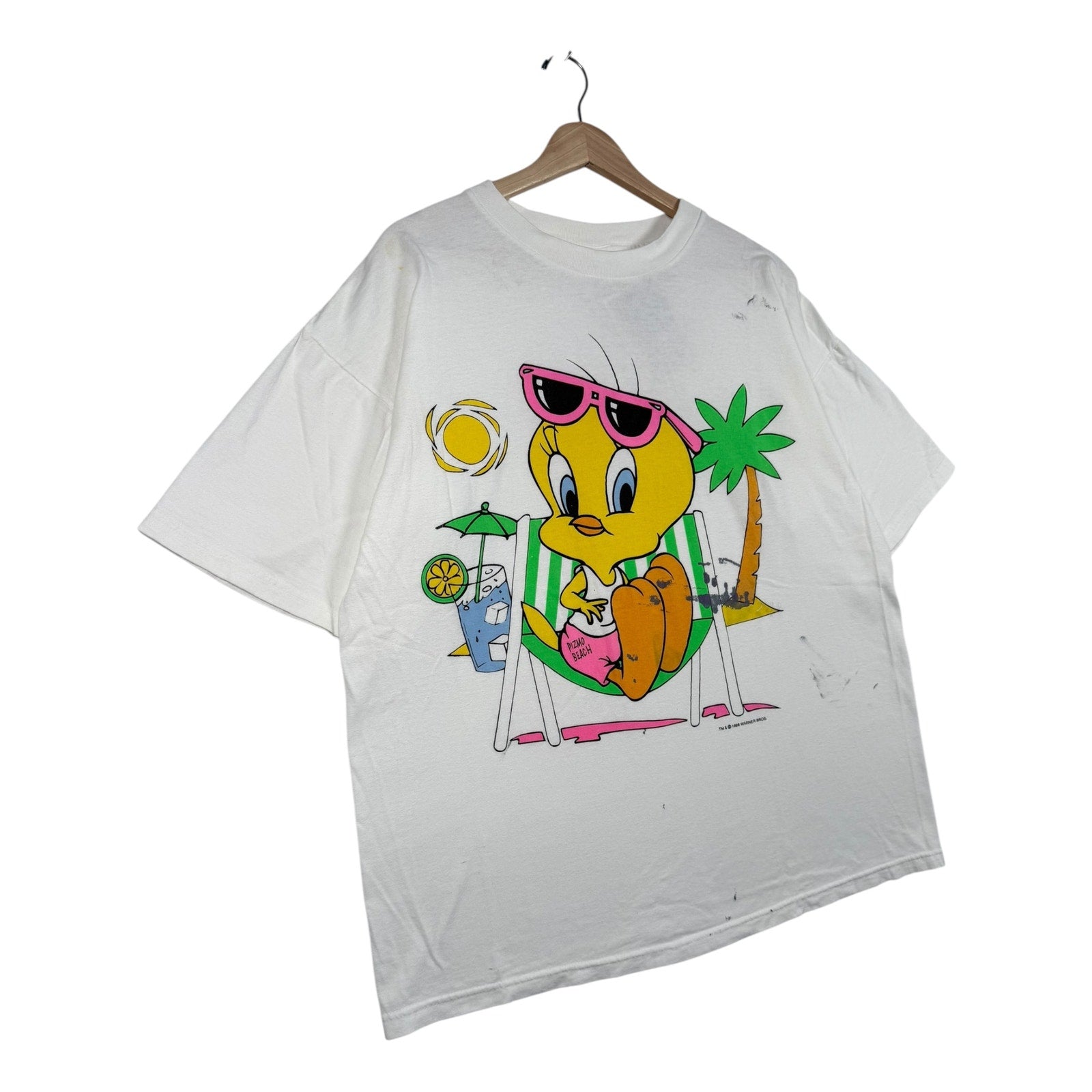 Vintage Tweety Bird Pizmo Beach Souvenir T-Shirt