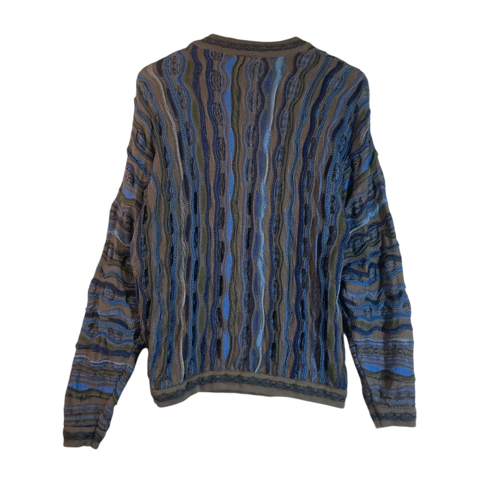 Vintage Coogi 3D Abstract Knit Sweater