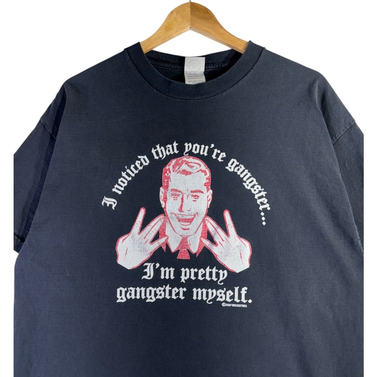 Vintage Gangster Humor Graphic T-Shirt