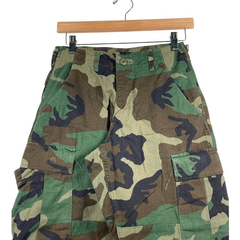Vintage Military Camo Cargo Shorts XS