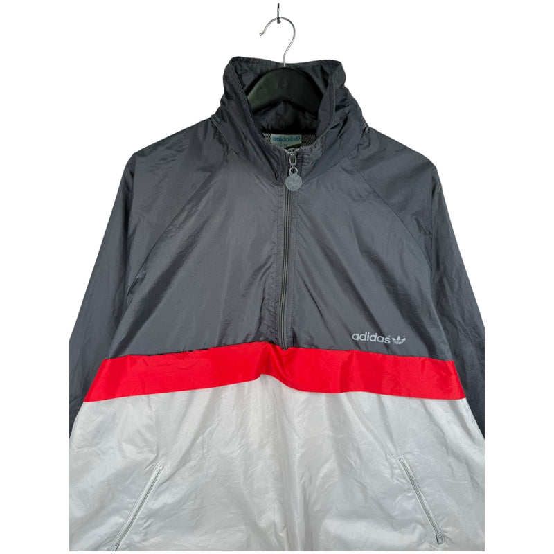 Vintage Adidas Colorblock Half Zip Windbreaker