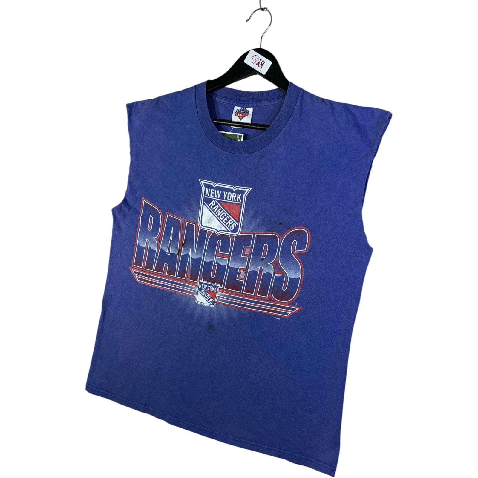 Vintage New York Rangers Muscle Sleeve Tank Top