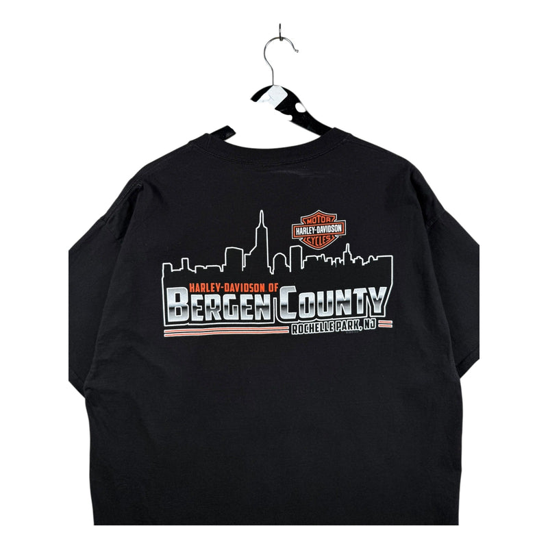 Vintage Harley Davidson Skull Bergen County T-Shirt