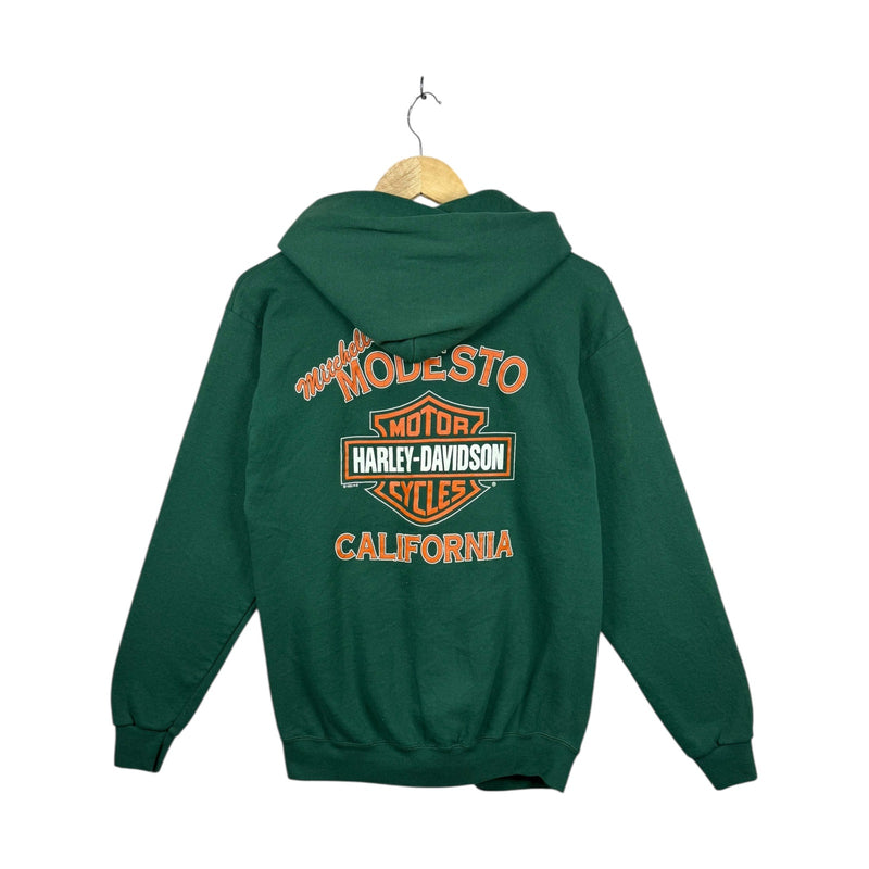 Vintage Harley Davidson Modesto California Graphic Hoodie
