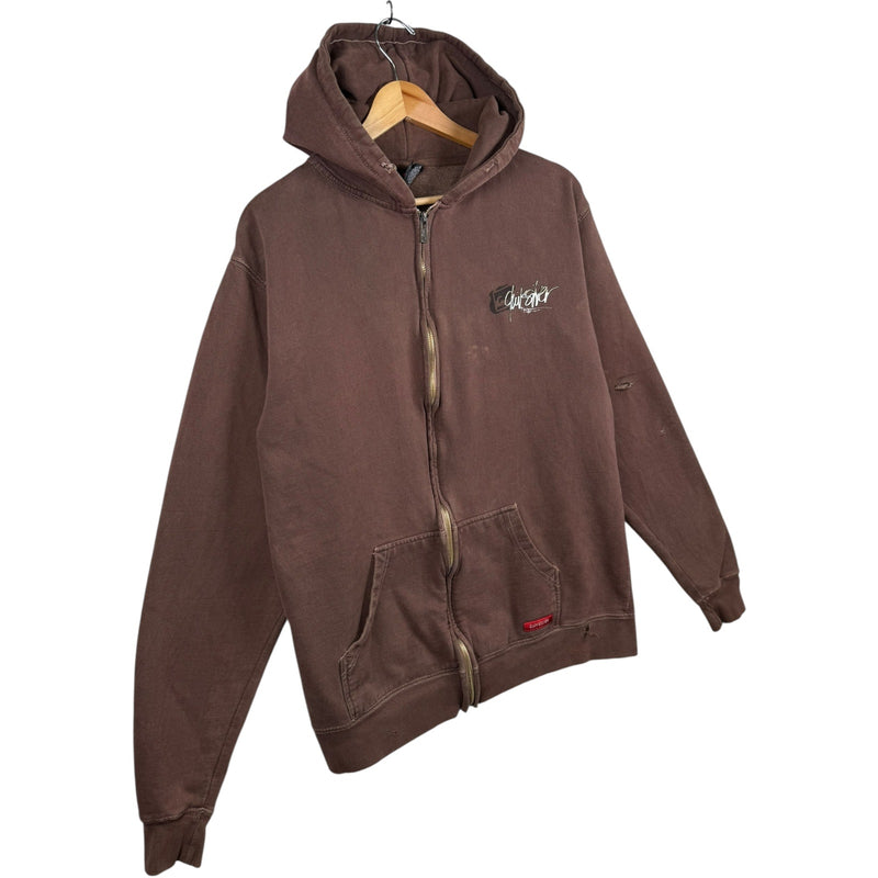 Vintage QuikSilver Graphic Print Full Zip Hoodie