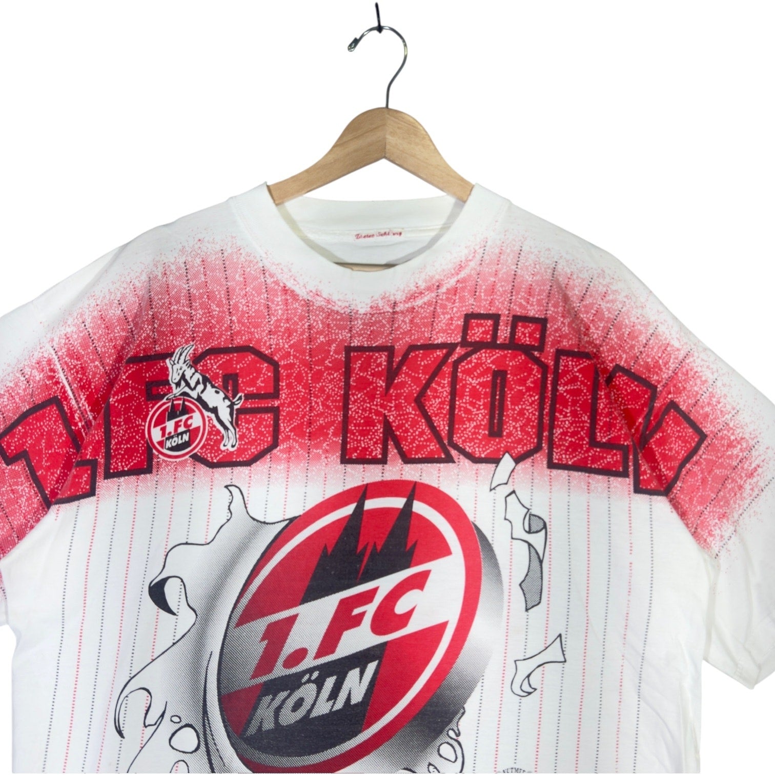 Vintage 1. FC Koln Team Logo Breakthrough AOP Soccer Tee