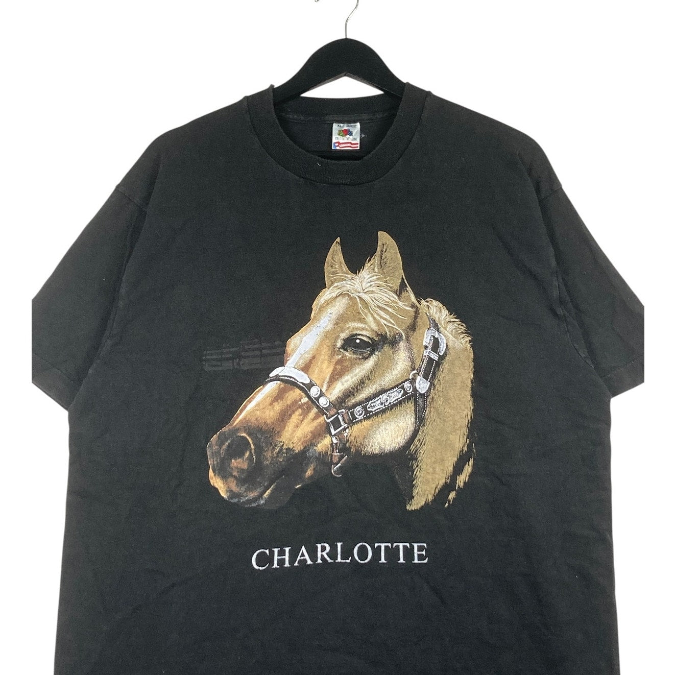 Vintage Charlotte Horse Graphic T-Shirt