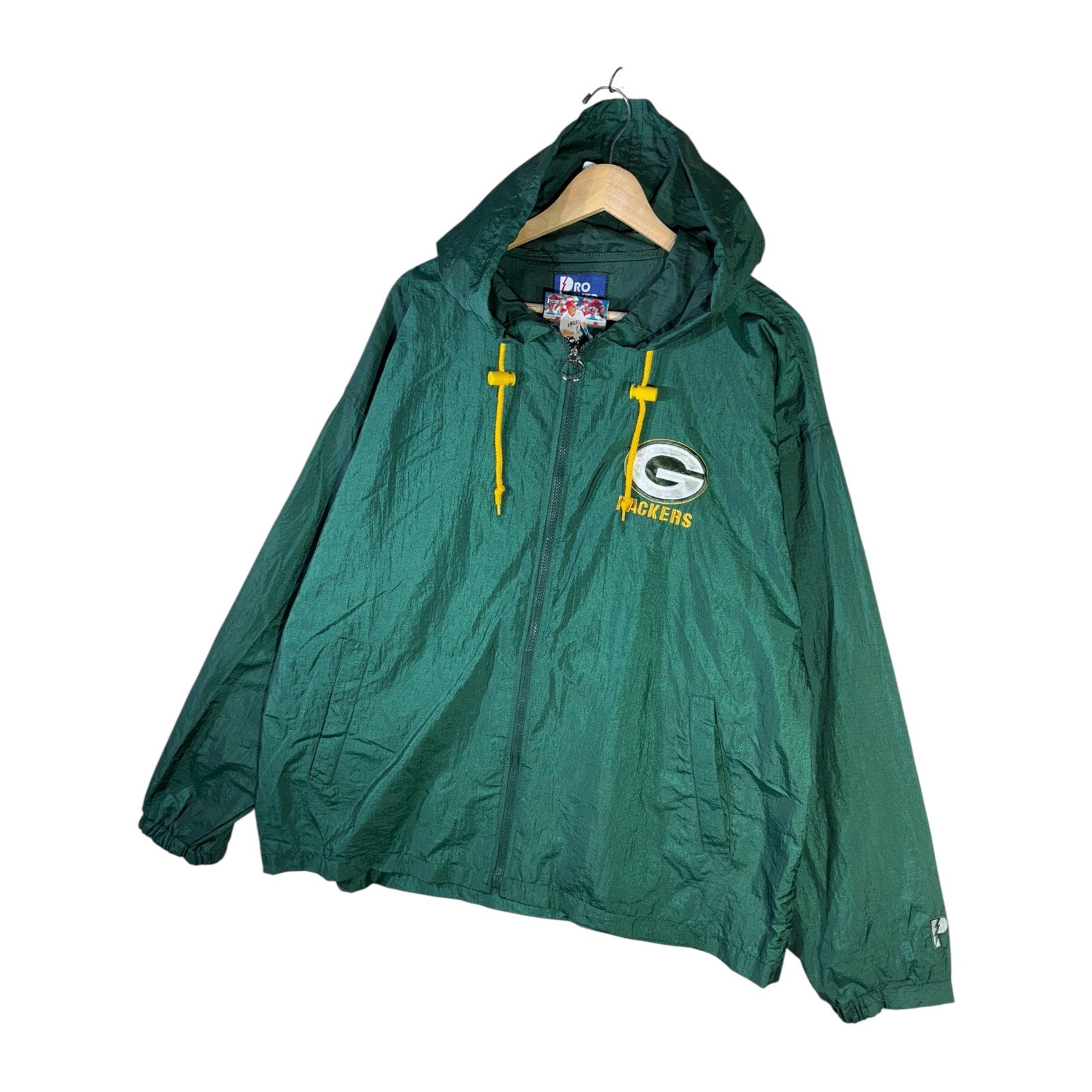 Vintage Green Bay Packers NFL Hooded Windbreaker