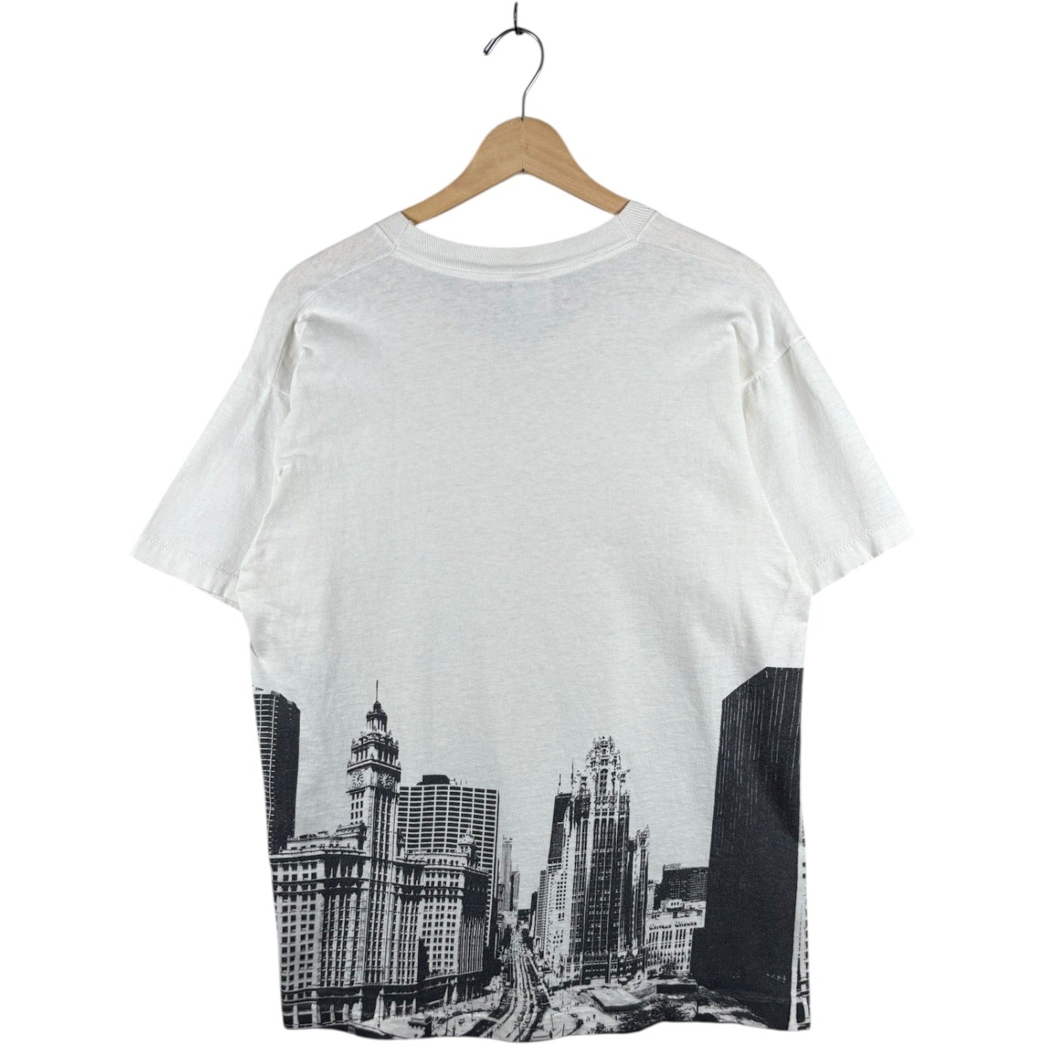 Vintage Chicago Bulls Graphic Print NBA T-Shirt