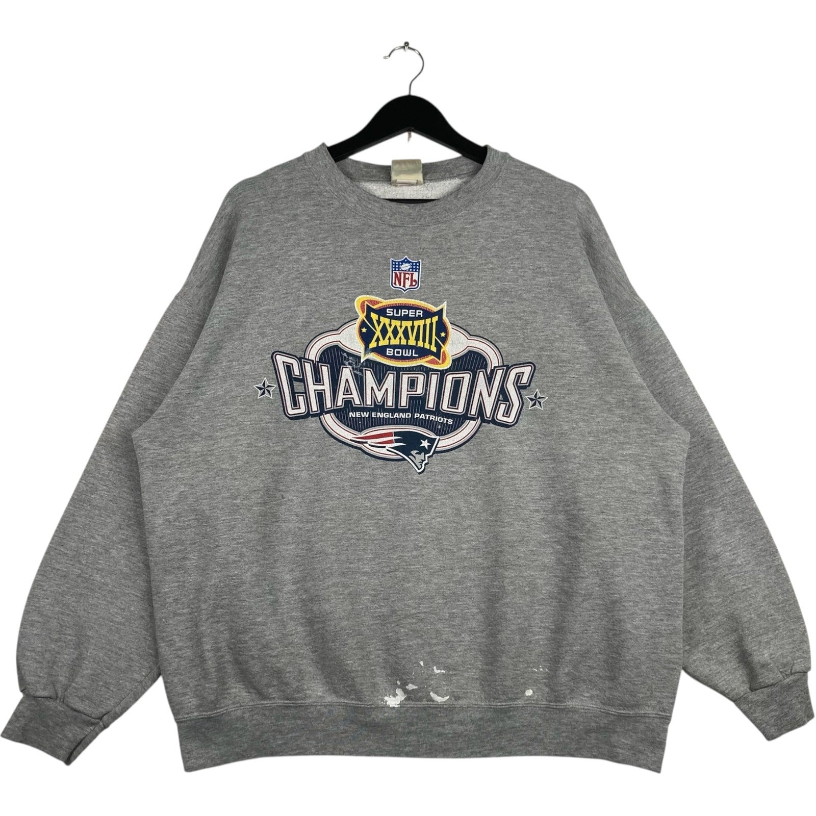 Vintage New England Patriots Super Bowl Champs NFL Crewneck