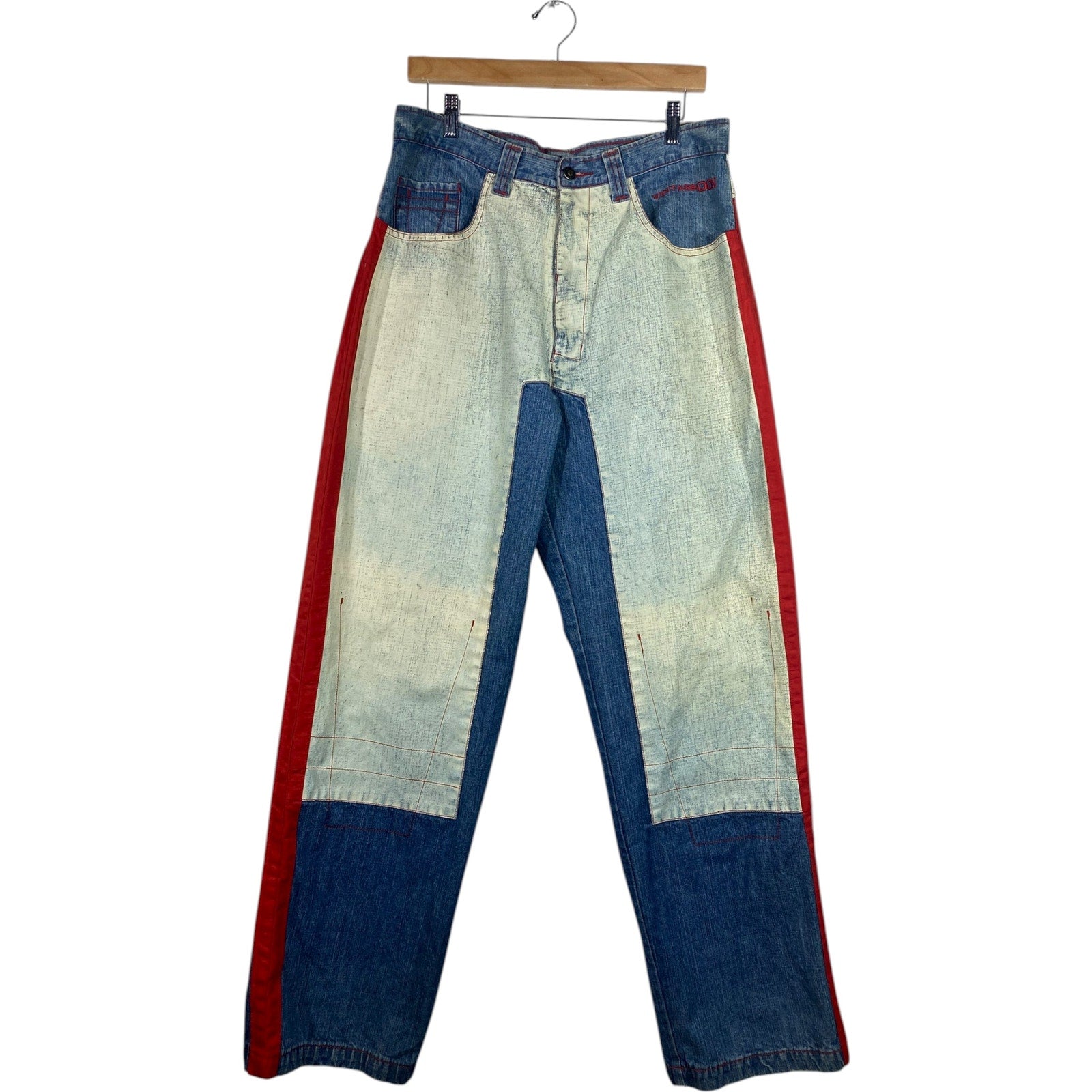 Vintage Don Patchwork Denim Jeans 34