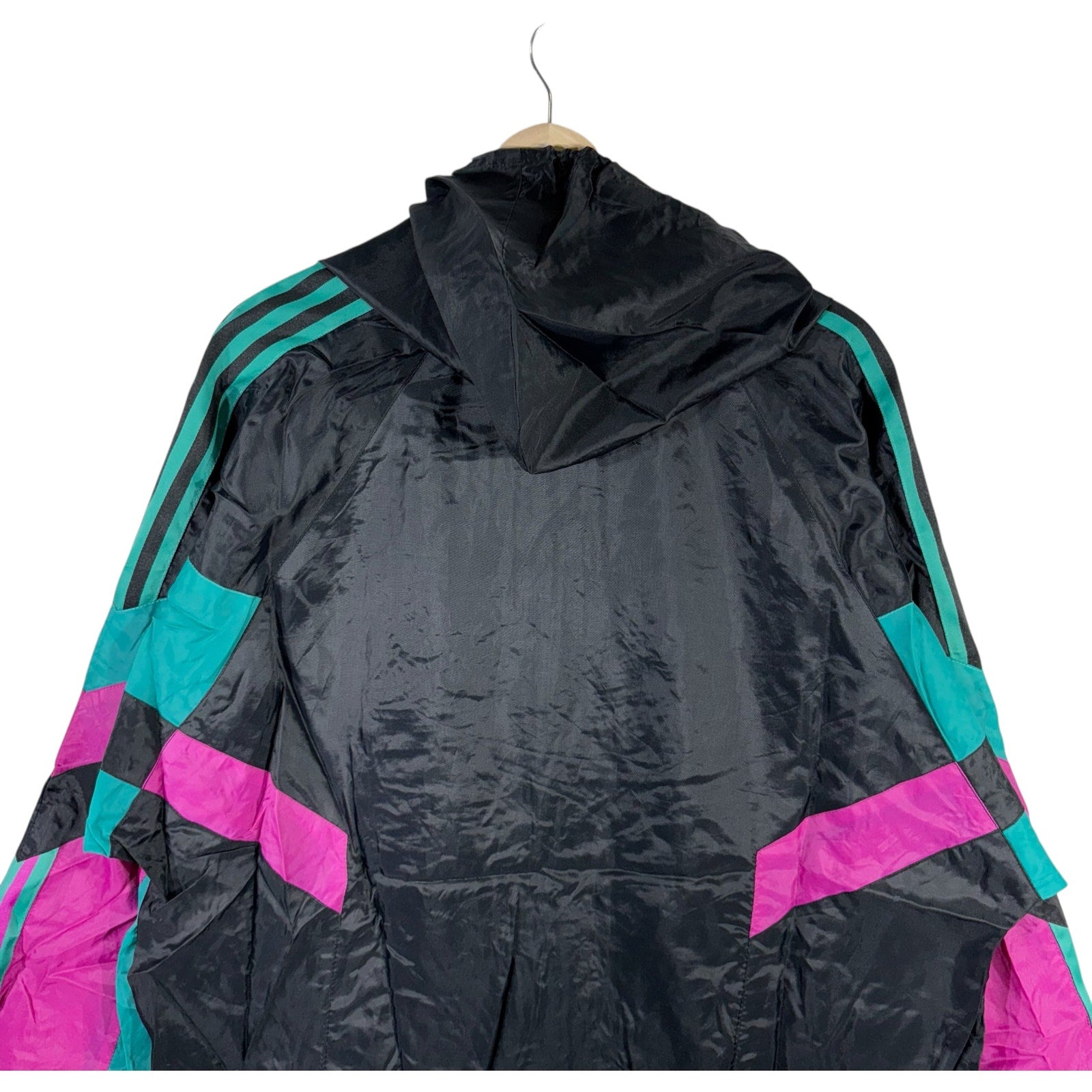 Vintage Adidas Mini Spellout Full Zip Windbreaker