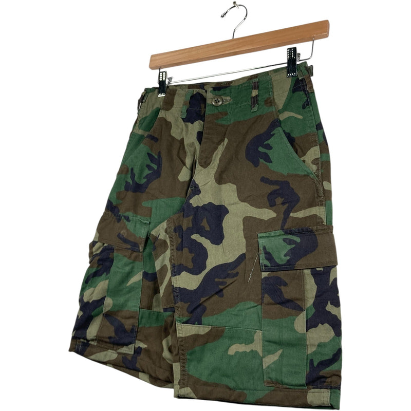 Vintage Military Camo Cargo Shorts XS
