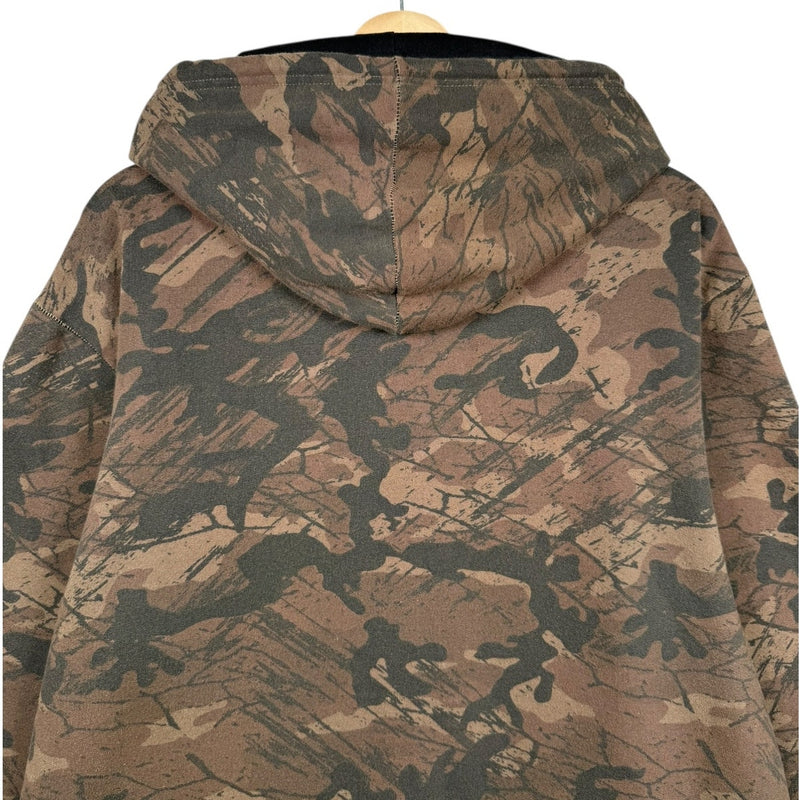 Vintage Harley Davidson Camo Full Zip Hoodie